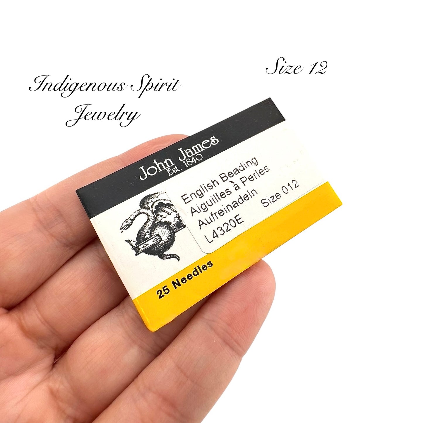 John James Beading Needles (10, 11 & 12) - 25/Pk