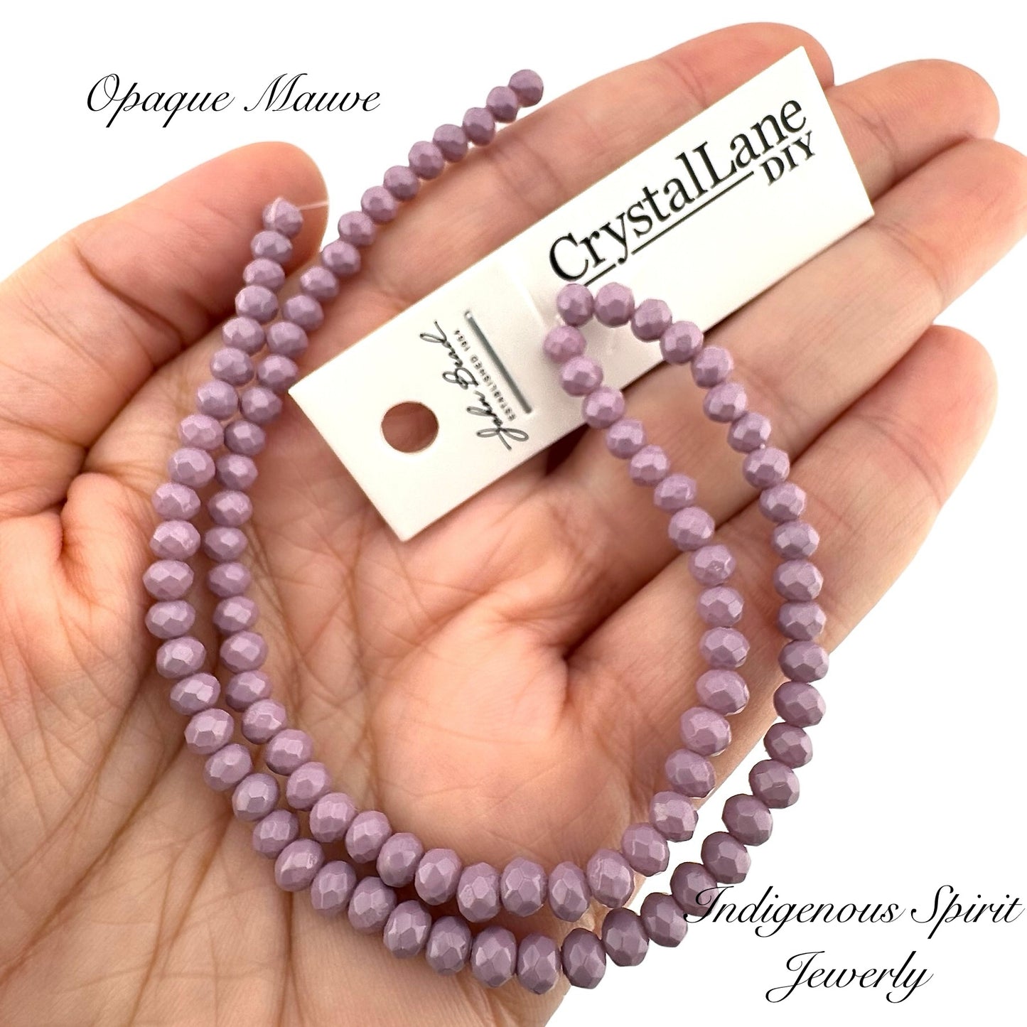 Opaque Mauve - Crystal Lane (3mm x 4mm)