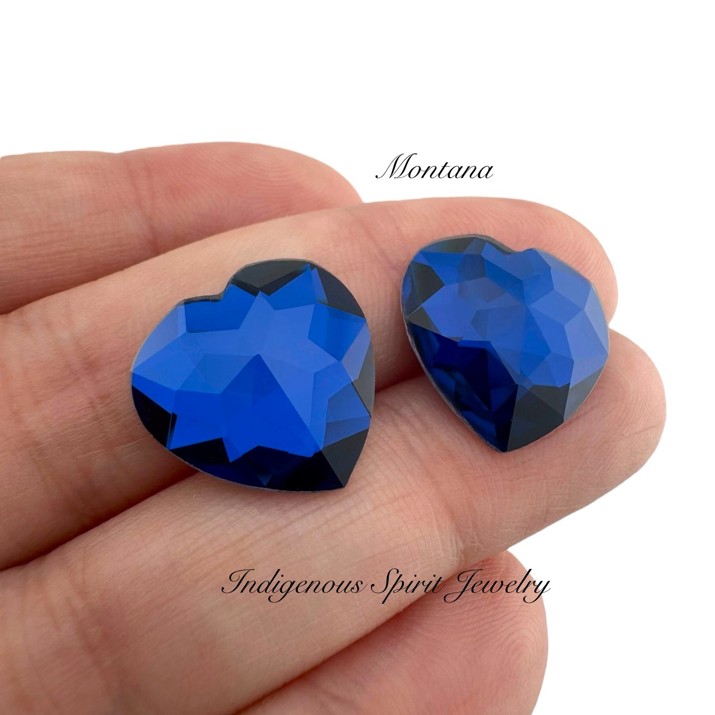 COLLECTION - 16mm Heart Flower Cut K9 Crystal Cabochons