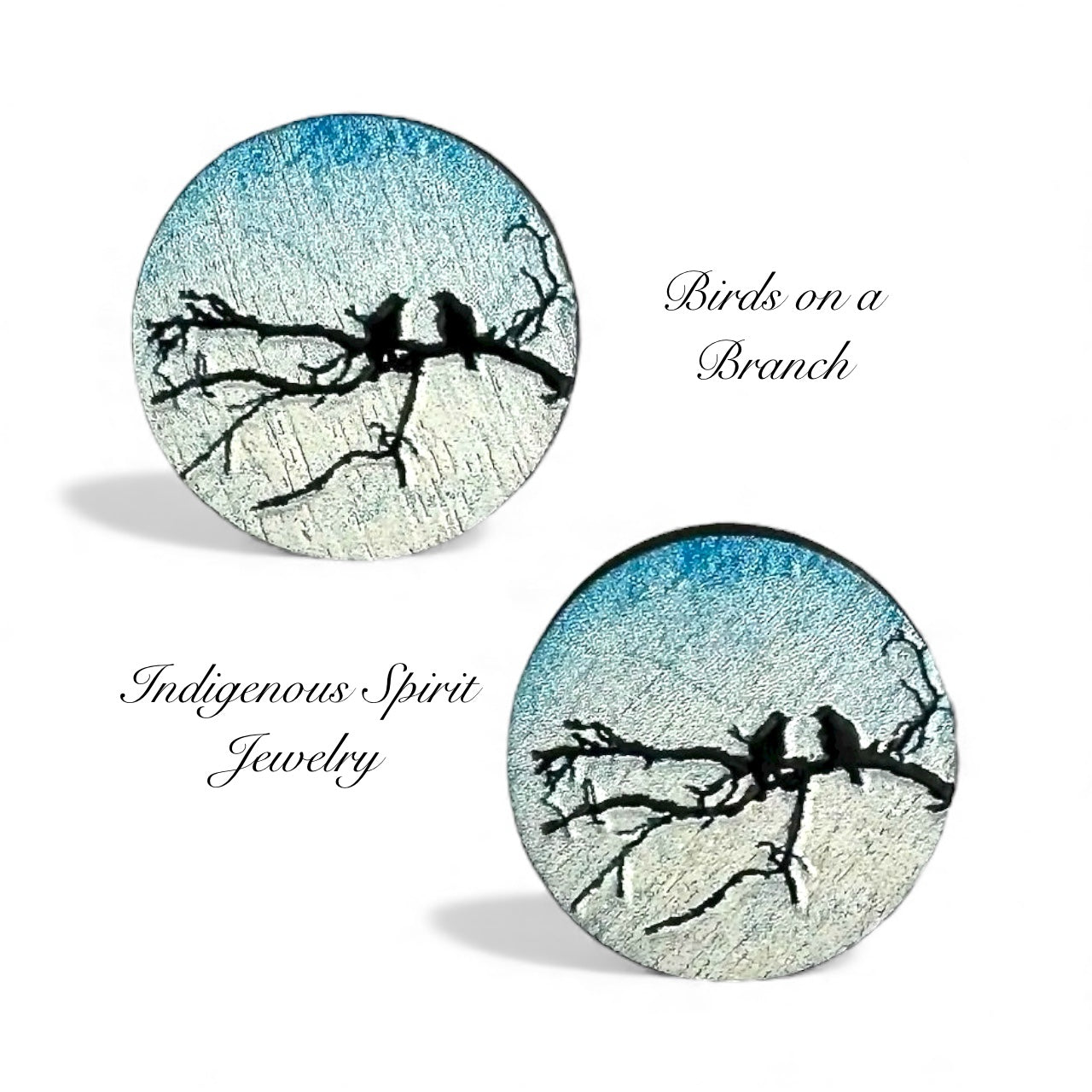 16mm Round Wood Embossed Design Cabochons (set 4)
