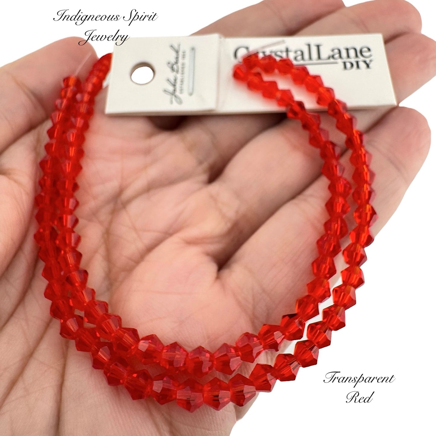 4mm Transparent Red - Crystal Lane