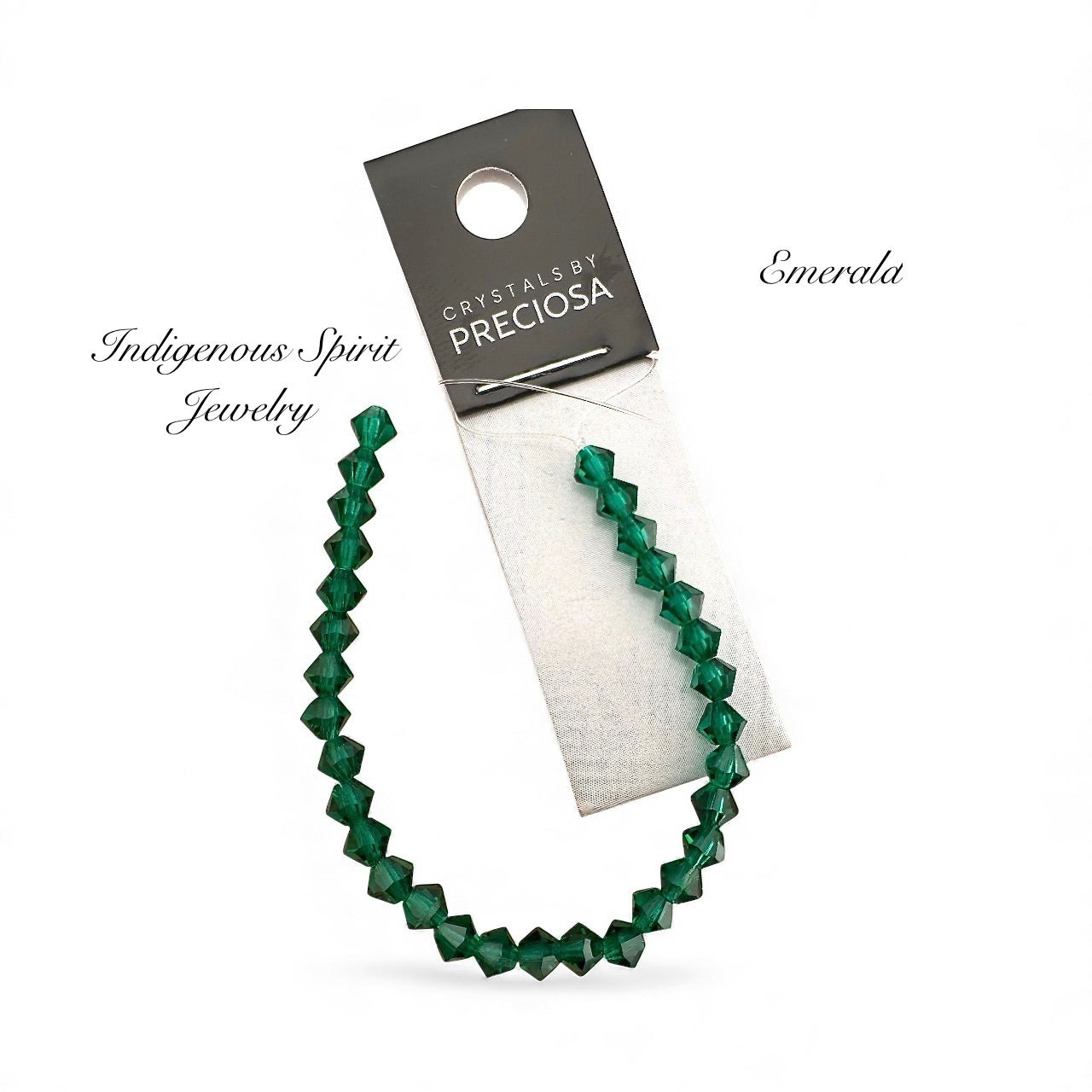 4mm Emerald - Preciosa