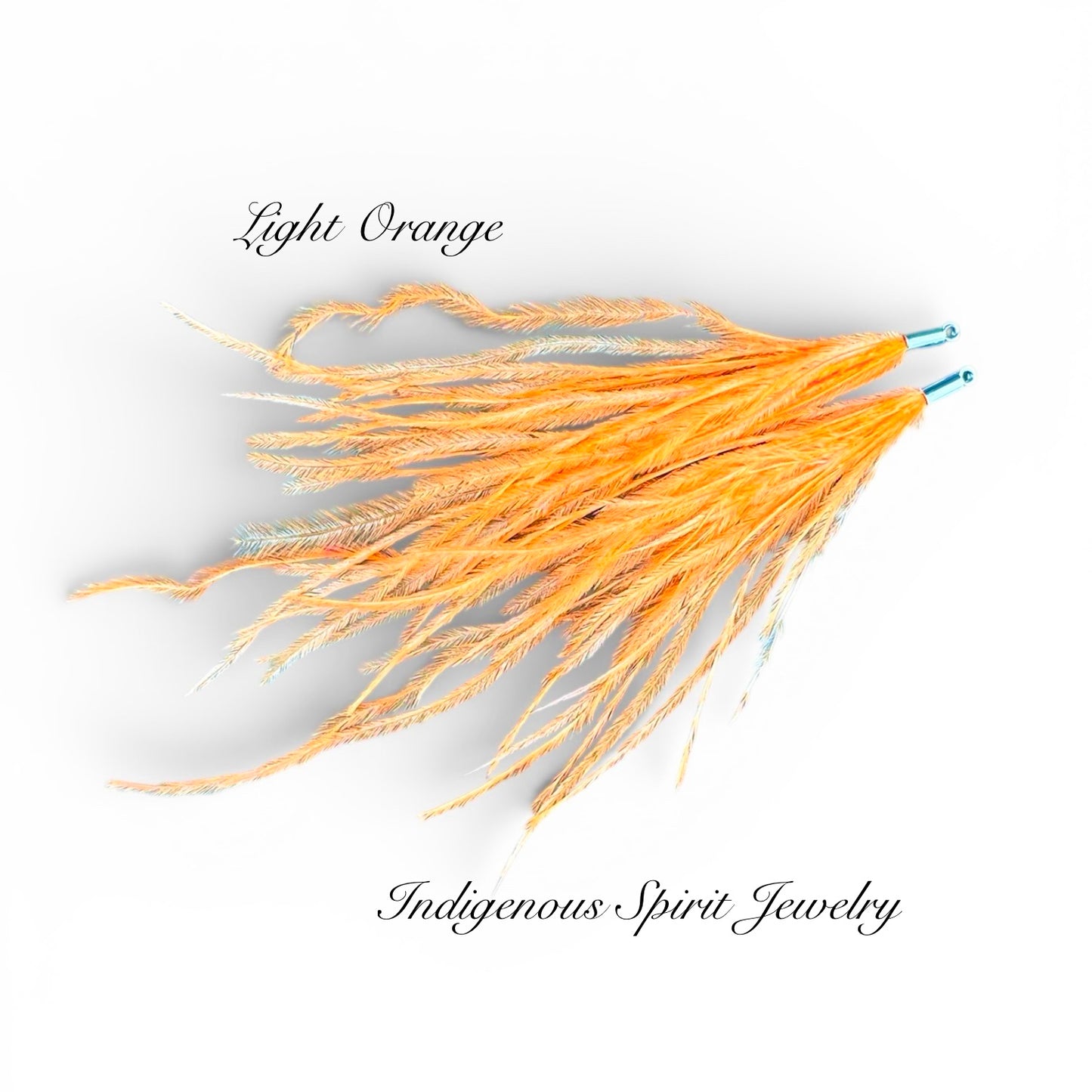 Long Feather - Narrow Silver Base Connectors