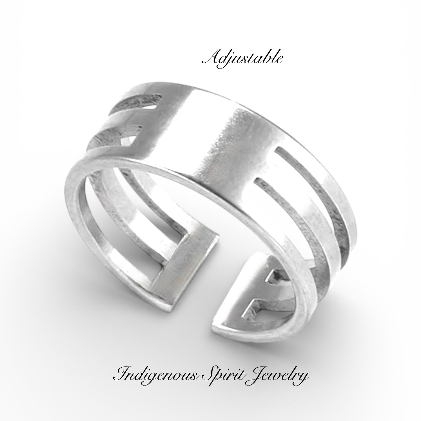 Stainless Steel Adjustable Jump Ring Finger Ring