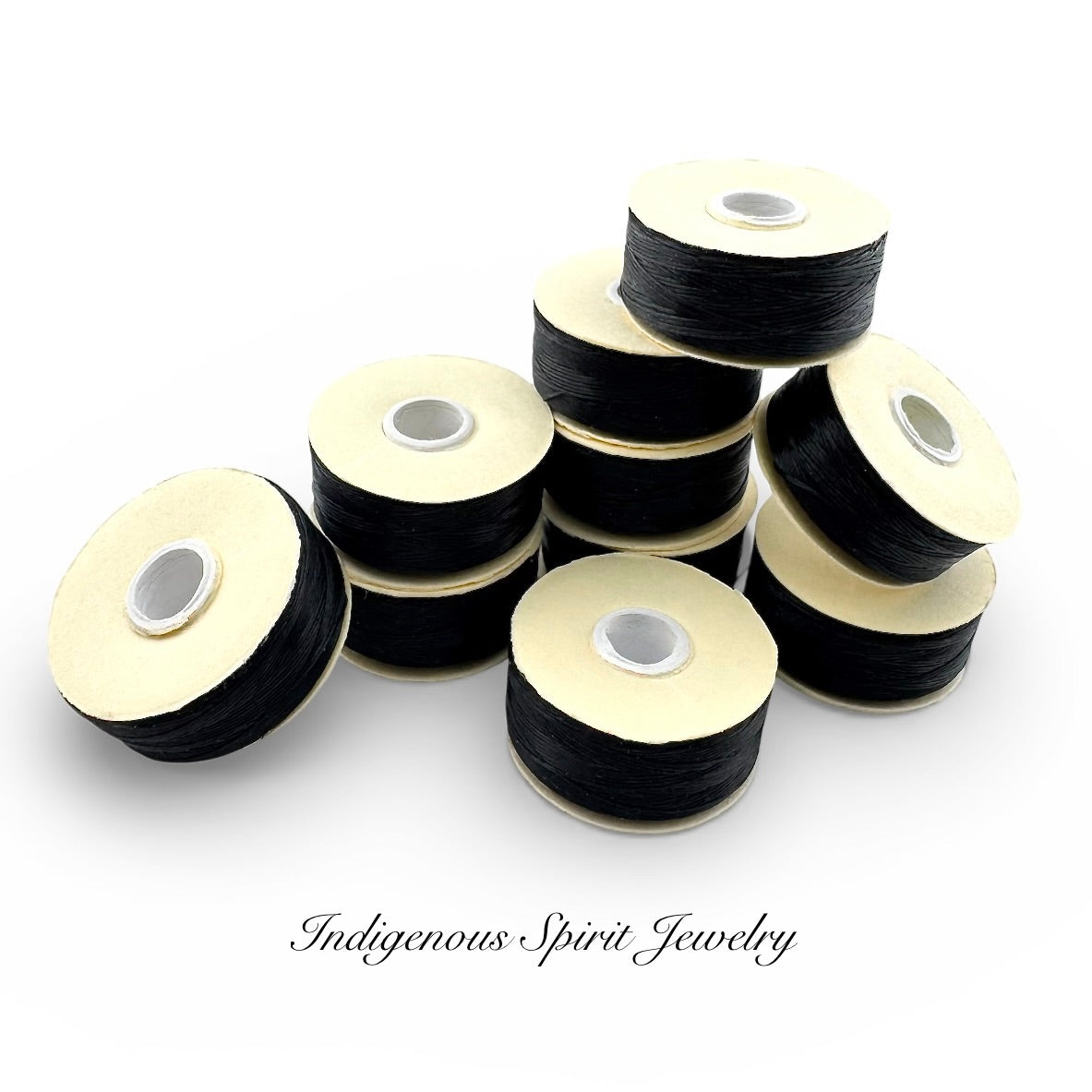 10 Spool Pack (Black) - Nymo D Beading Thread