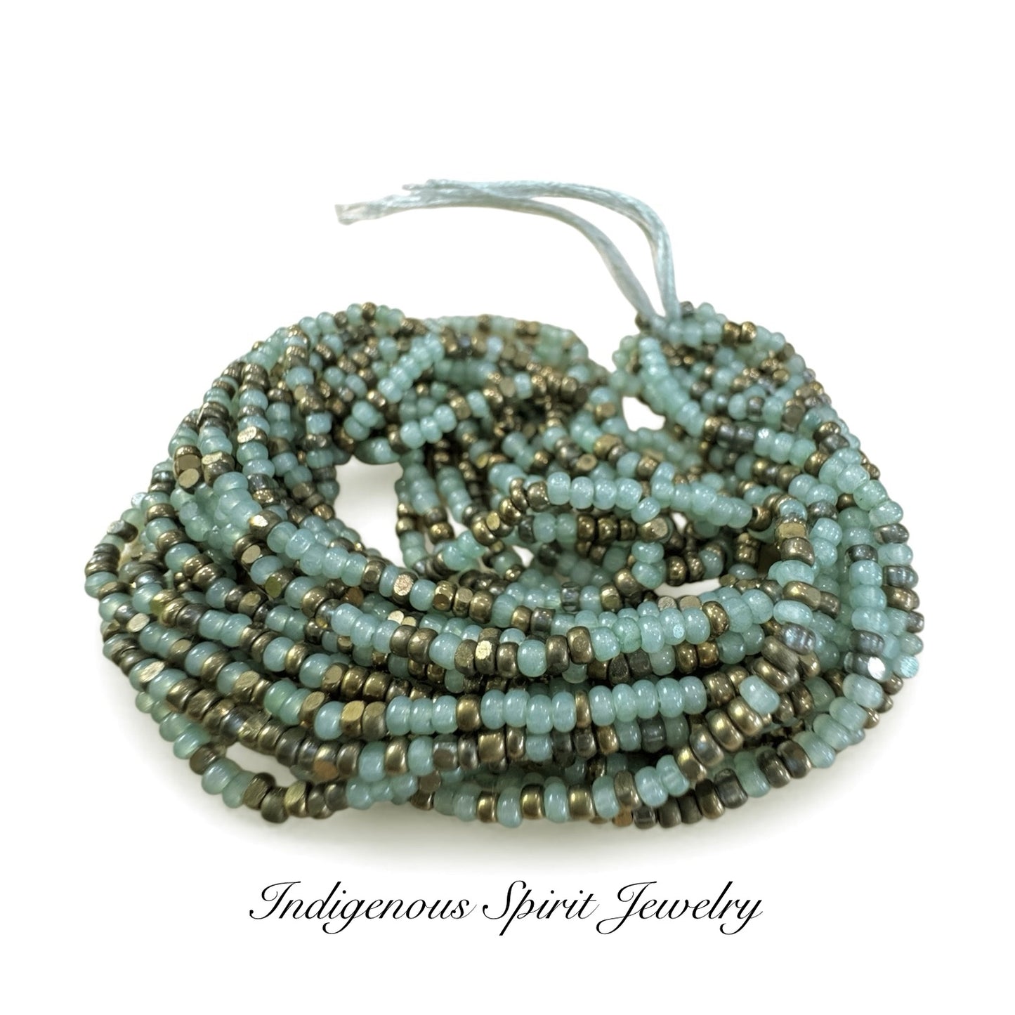 Dark Sage Designer Mix Sheen - 2 Cut Charlotte Cut Beads (11/0)