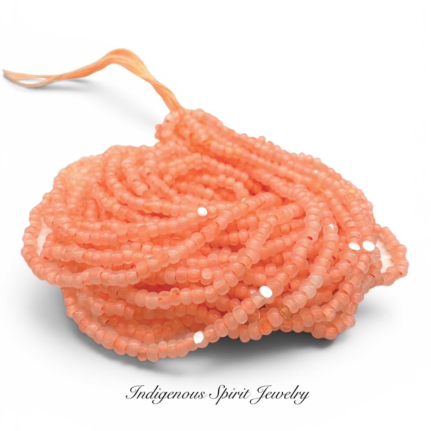 Neon Opal Orange - Sheen 2 Cut Charlotte Cut Beads (11/0)