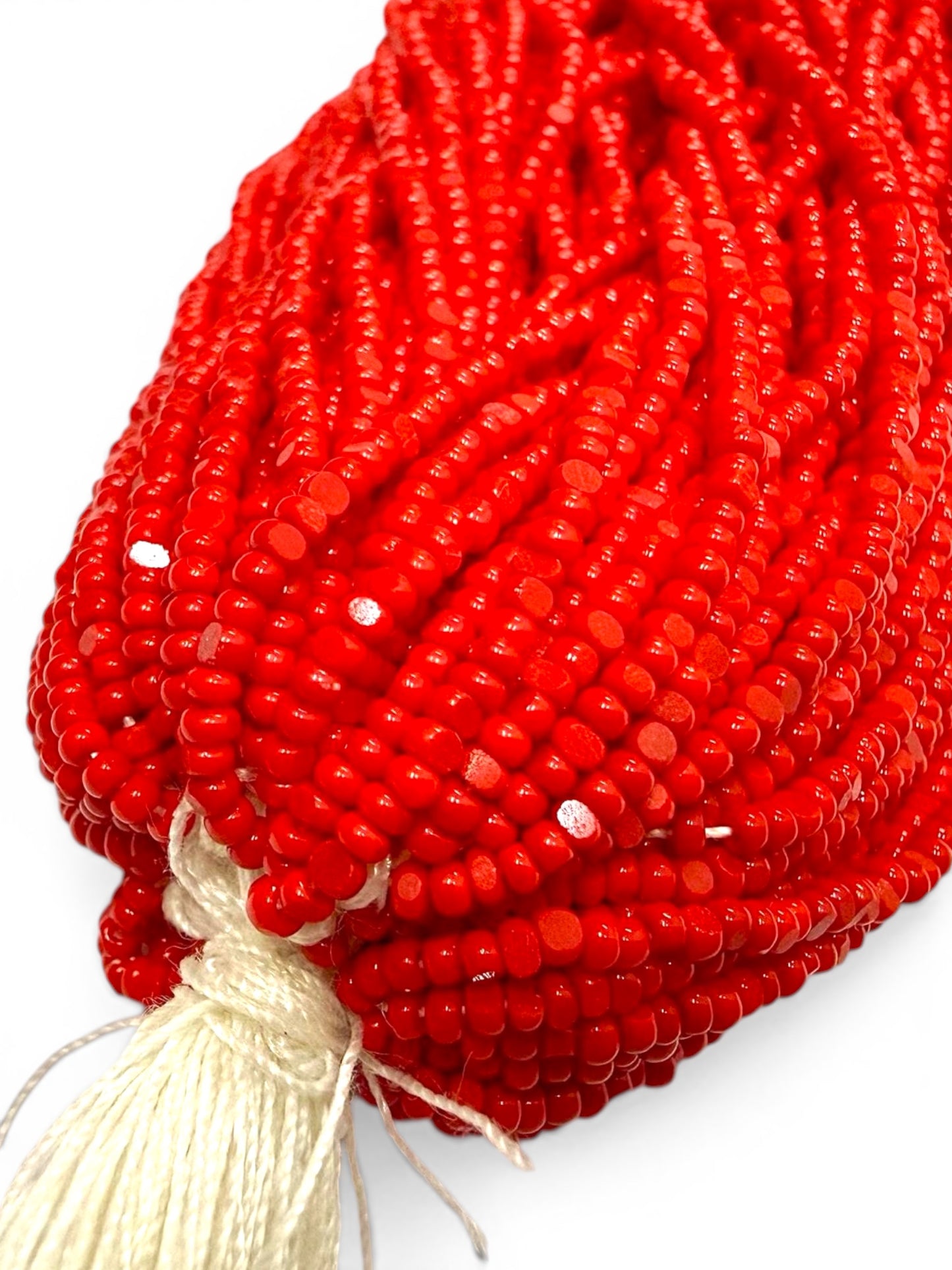 Opaque Red Coral - Sheen 2 Cut Charlotte Cut Beads (11/0)