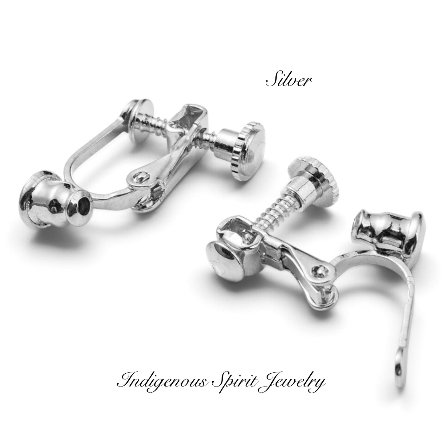 316 Stainless Steel Clip-On Earring Converter Findings (12 Piece Pack)