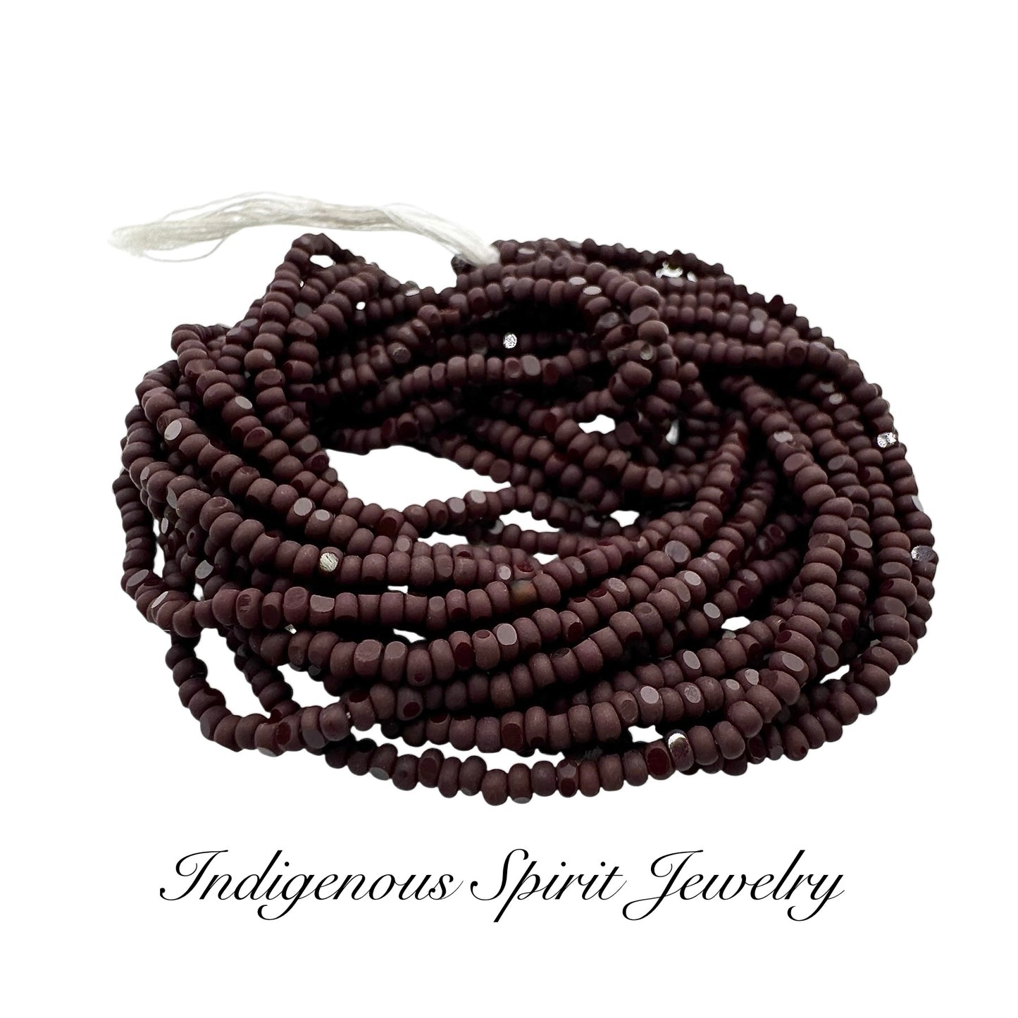 Matte Opaque Chocolate Brown - Sheen 2 Cut Charlotte Cut Beads