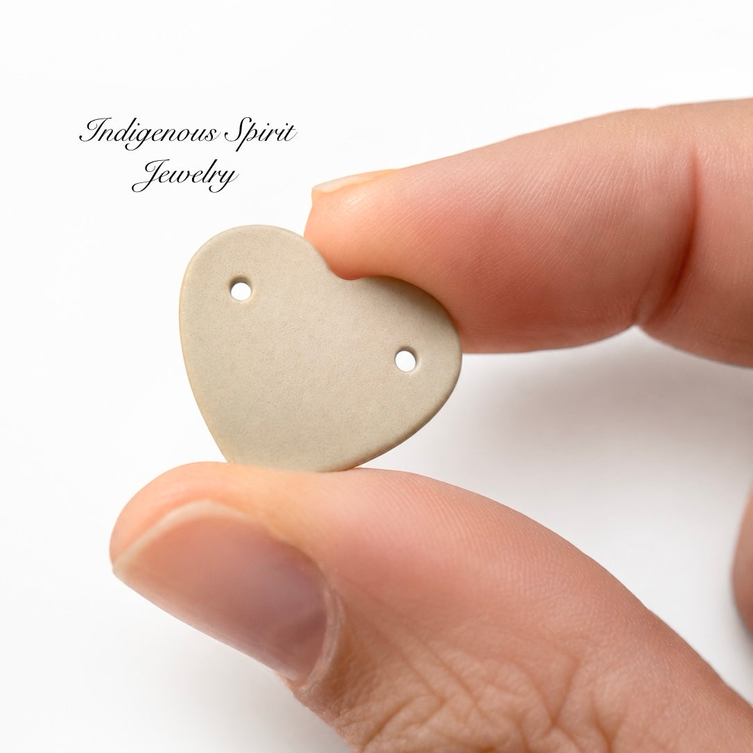 Light Peach AB Sew-on Heart K9 Crystal Cabochons