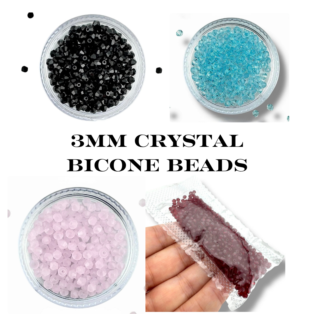 3mm WHOLESALE AAA Grade Crystal Bicone Beads
