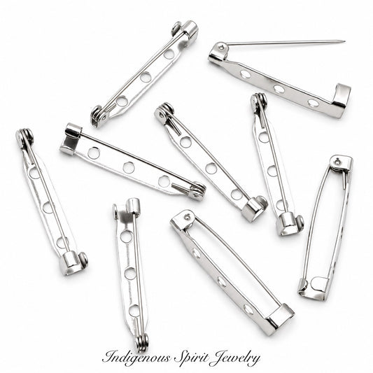 316 Surgical Stainless Steel Pin Back Bar Findings (18 Piece Pack)