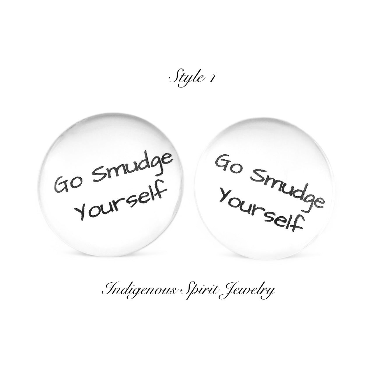 18mm Indigenous Sayings Glass Cabochons