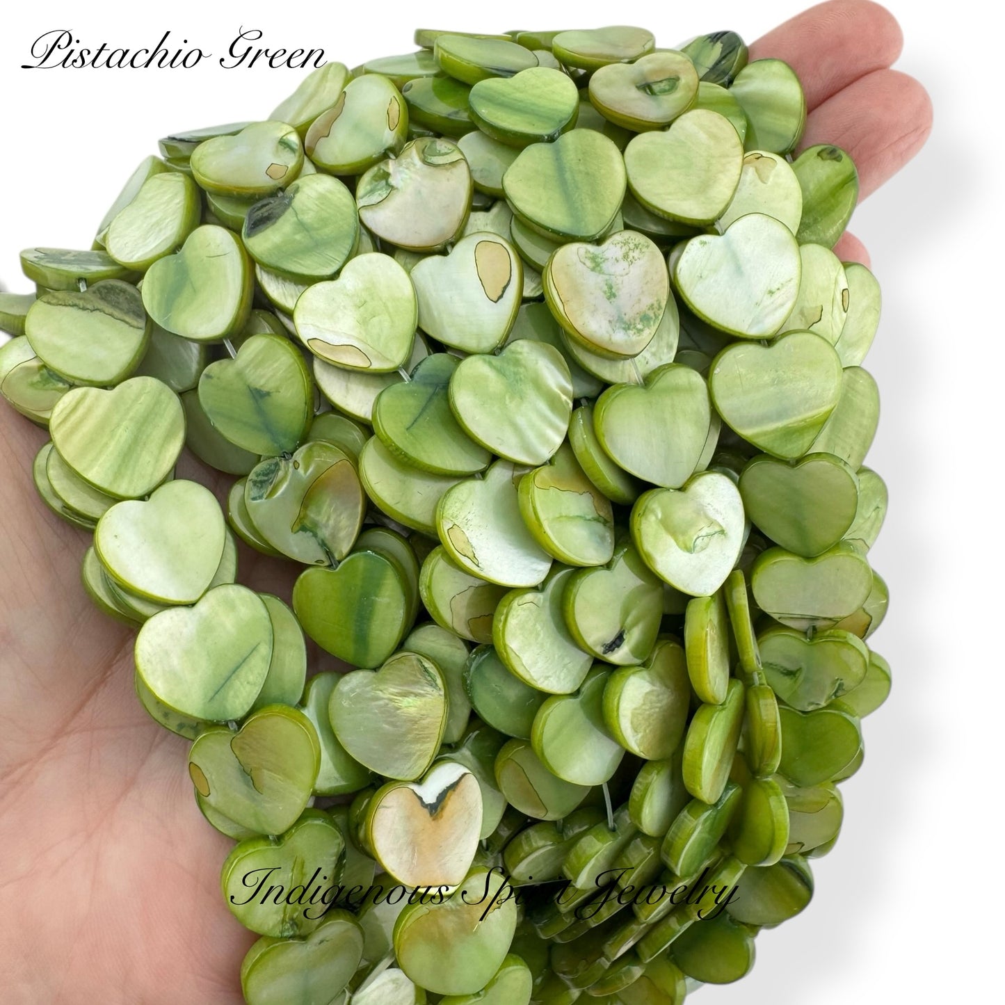 Mother Of Pearl Shell Hearts (15mm)