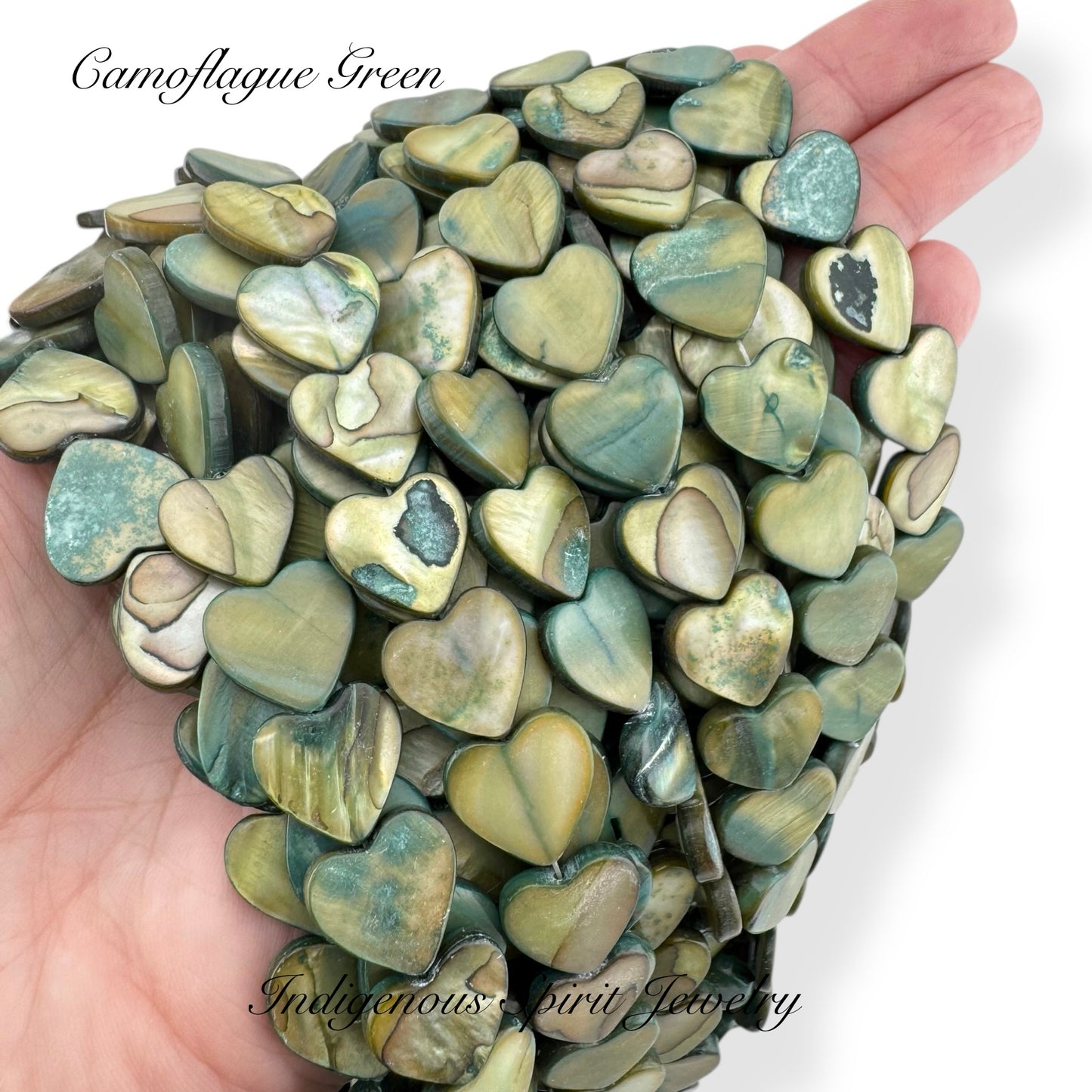 Mother Of Pearl Shell Hearts (15mm)