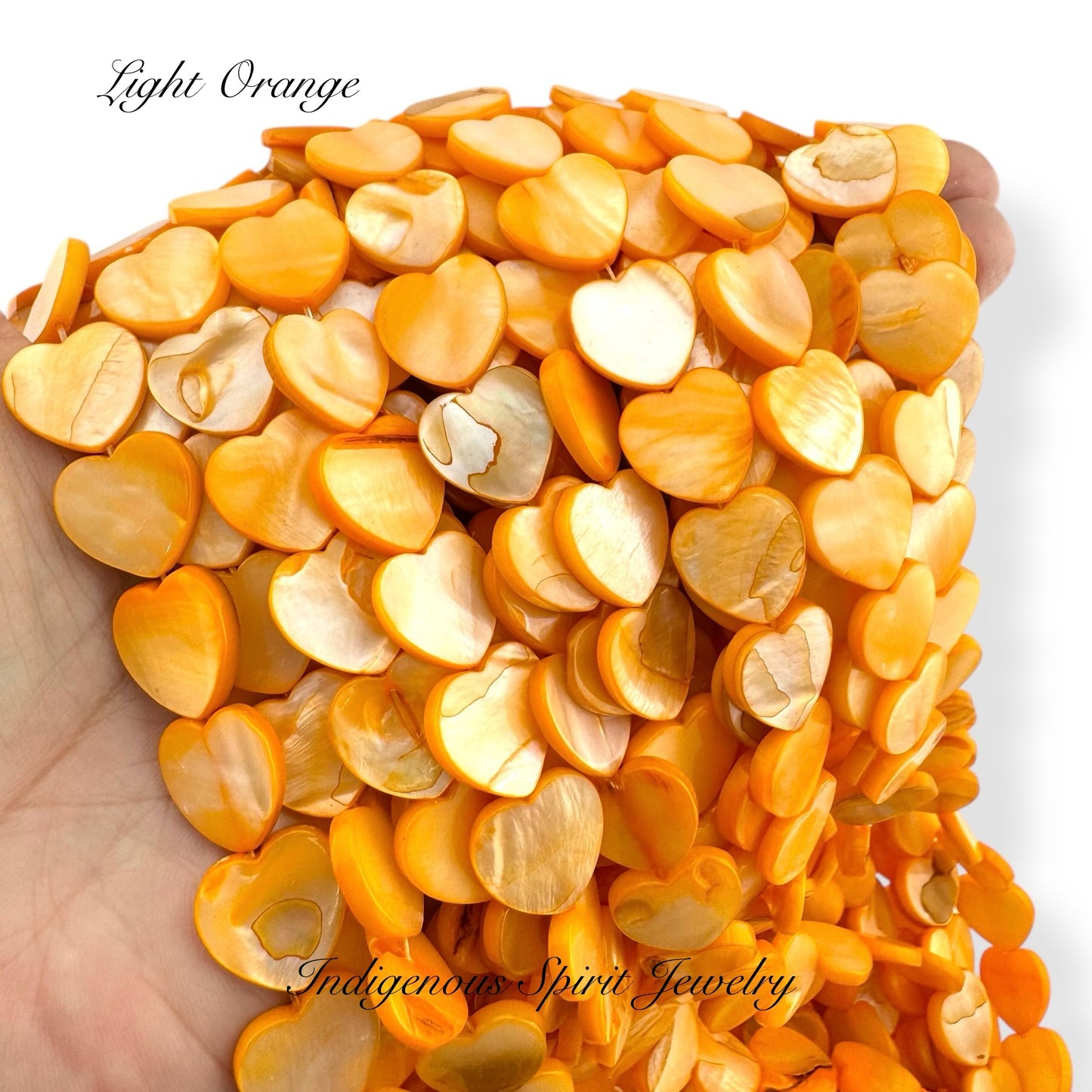 Mother Of Pearl Shell Hearts (15mm)