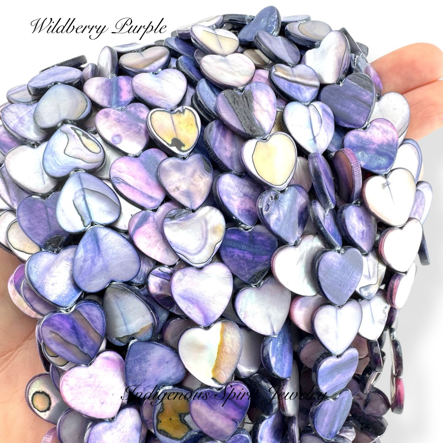 Mother Of Pearl Shell Hearts (15mm)