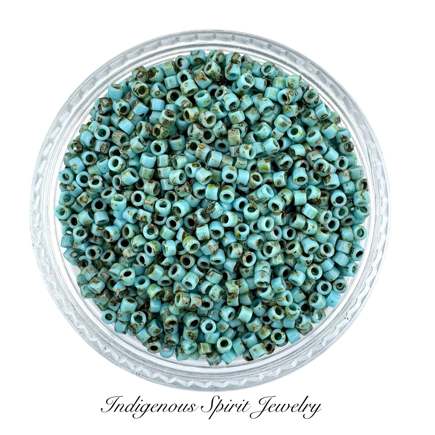 Seafoam Green Matte Picasso 11/0 - Miyuki Delica 7.2G!!!!!!!!