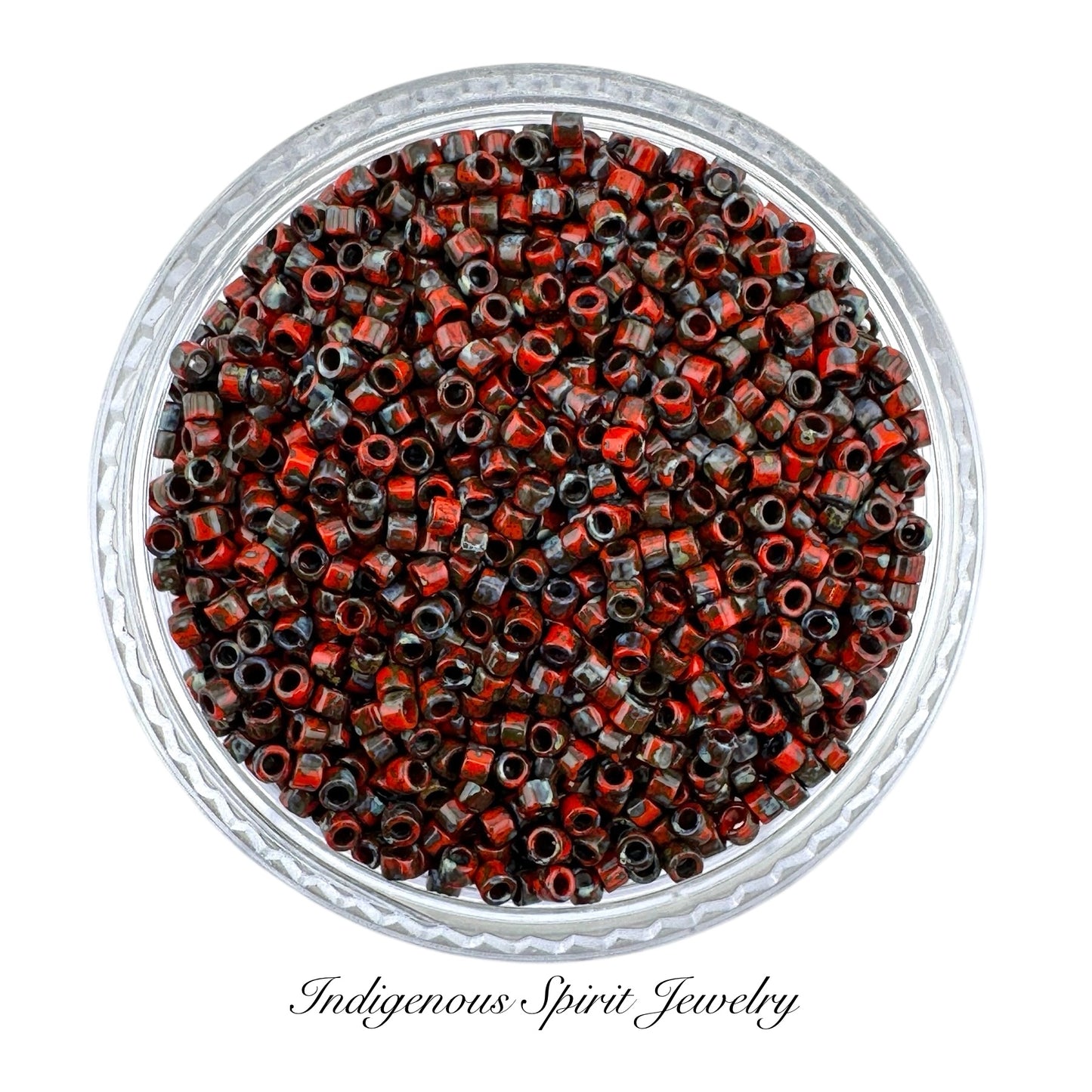 Opaque Red Garnet Matte Picasso 11/0 - Miyuki Delica 7.2G!!!!!!!!