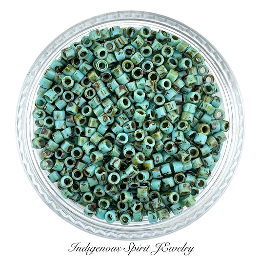 10/0 Seafoam Green Matte Picasso - Miyuki Delica 7.2G!!!!!!!!