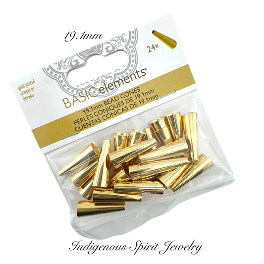 Bead Cones - Gold Plated