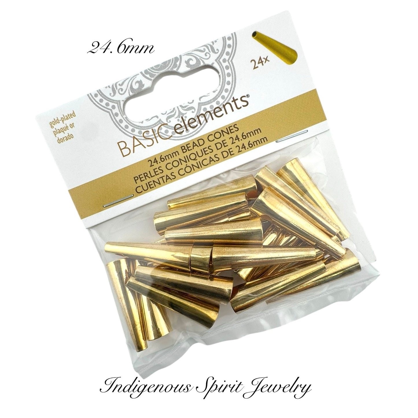 Bead Cones - Gold Plated