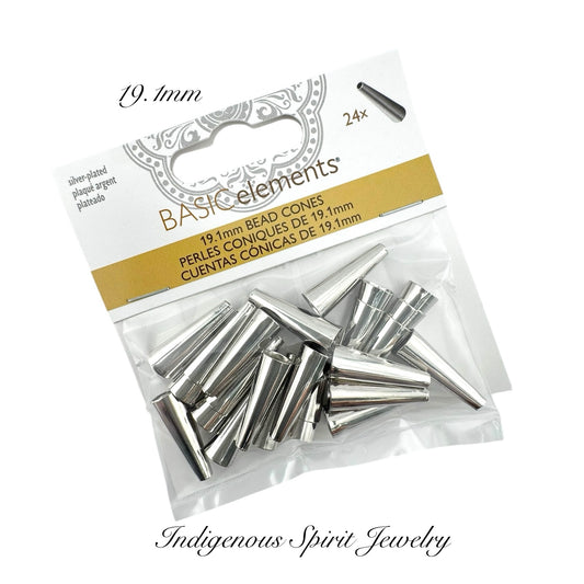 Bead Cones - Silver Plated