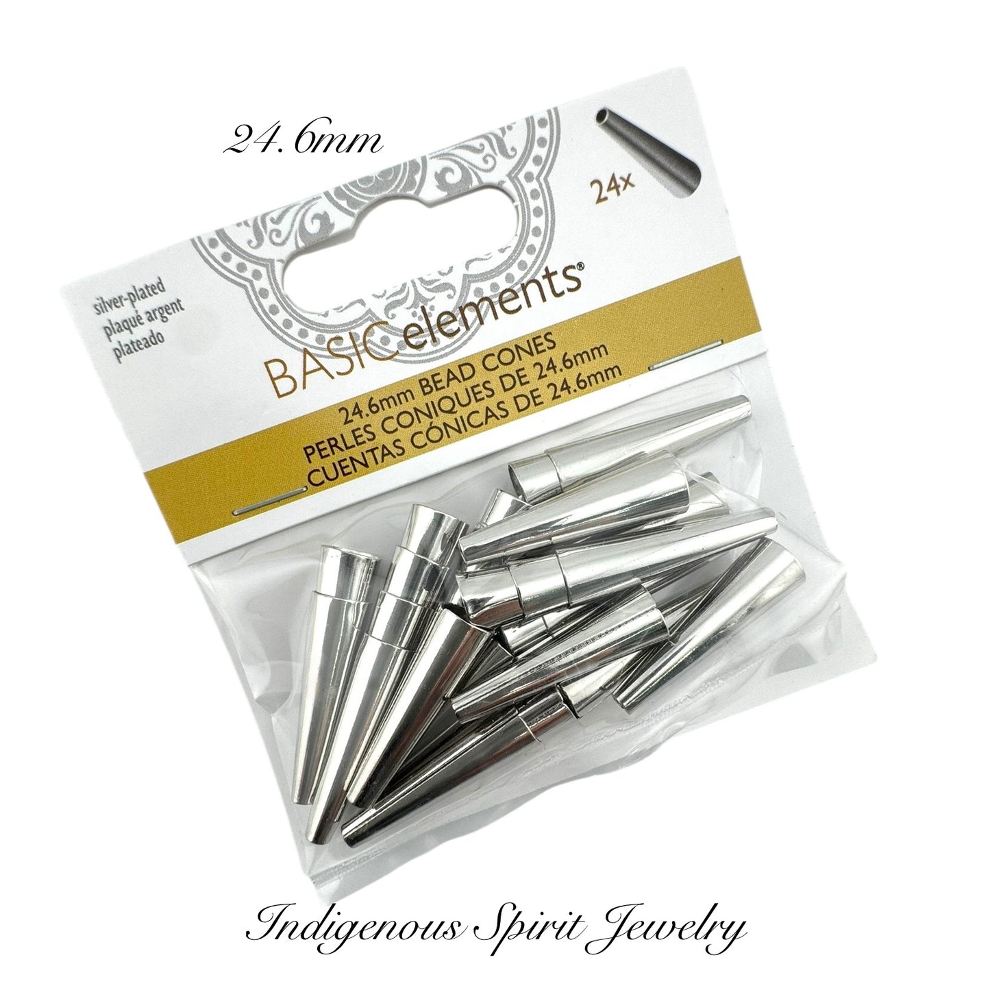 Bead Cones - Silver Plated