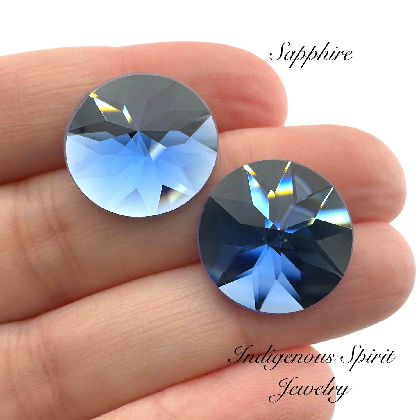 18mm Circle Flower Cut K9 Crystal Cabochons