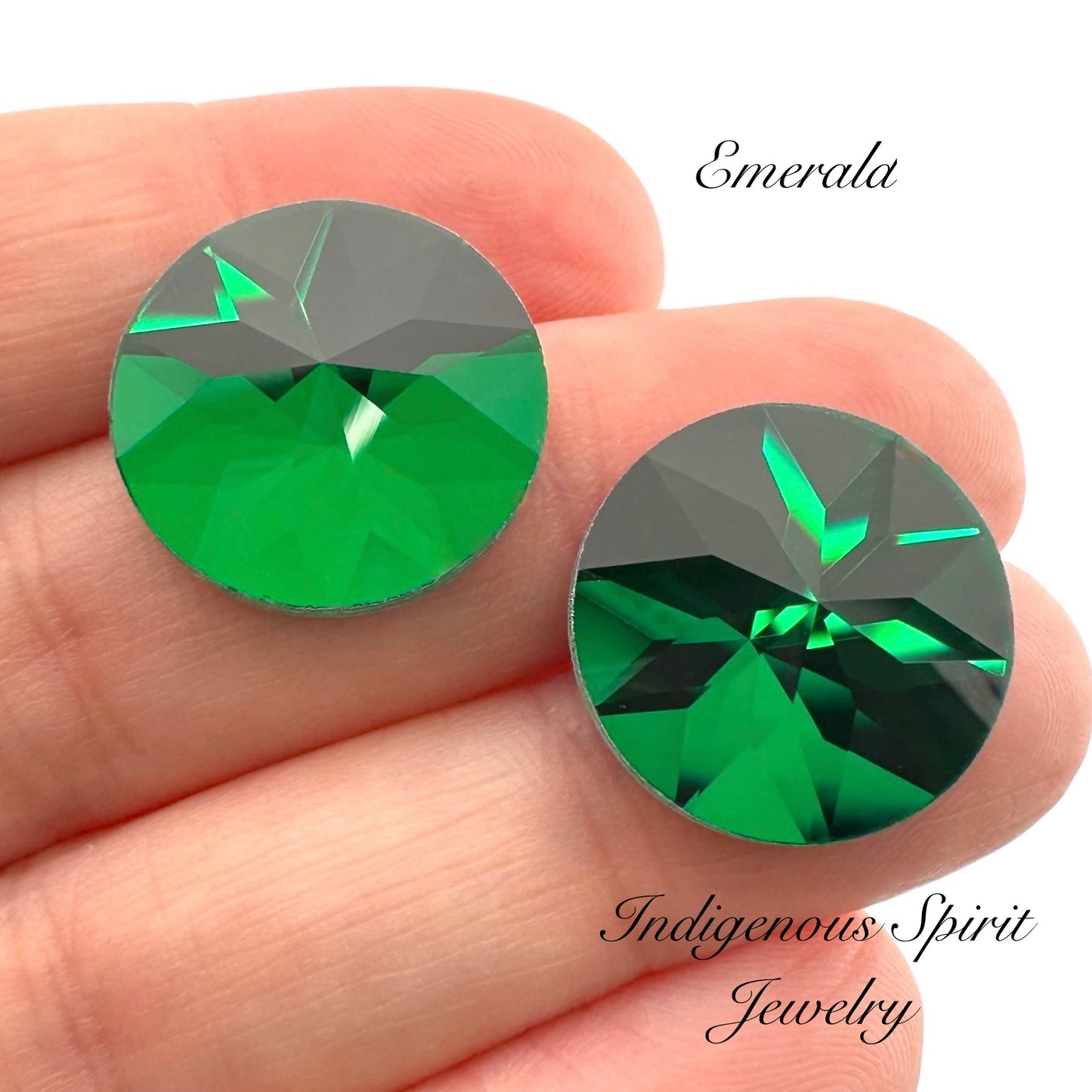 18mm Circle Flower Cut K9 Crystal Cabochons