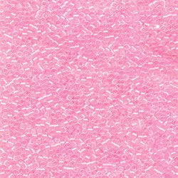 11/0 Lined Pale Pink AB (DB055)- Miyuki Delica 7.2G!!!