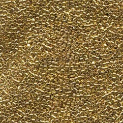 11/0 Light 24k Gold Plated (DB034) - Miyuki Delica 7.2G!!! COMING SOON