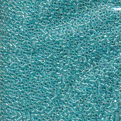 11/0 Lined Aqua Blue AB (DB079) - Miyuki Delica 7.2G!!! COMING SOON