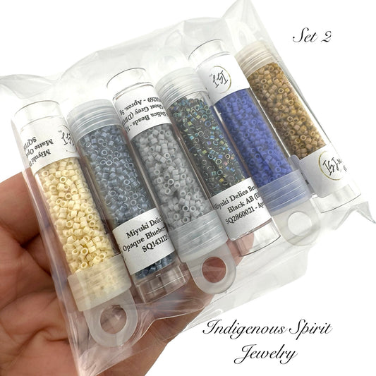 Miyuki Delica "Style" Bead Set - 6 tubes (SELL OFF) - Set 2