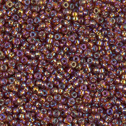 Silver Lined Dark Topaz AB 11/0 - Miyuki Round
