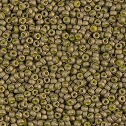 Matte Opaque Golden Olive Luster 11/0 - Miyuki Round