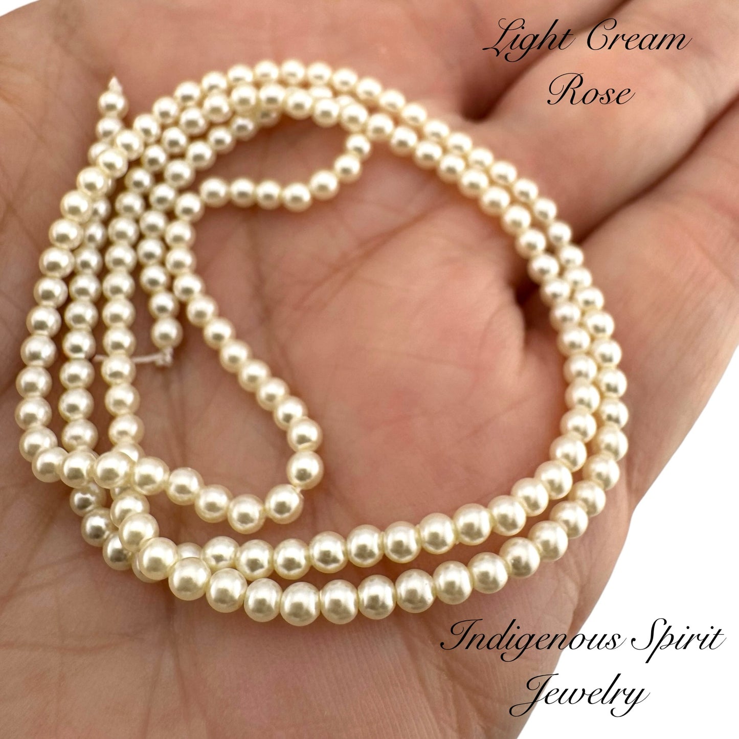 2.5mm Glass Pearl Strands