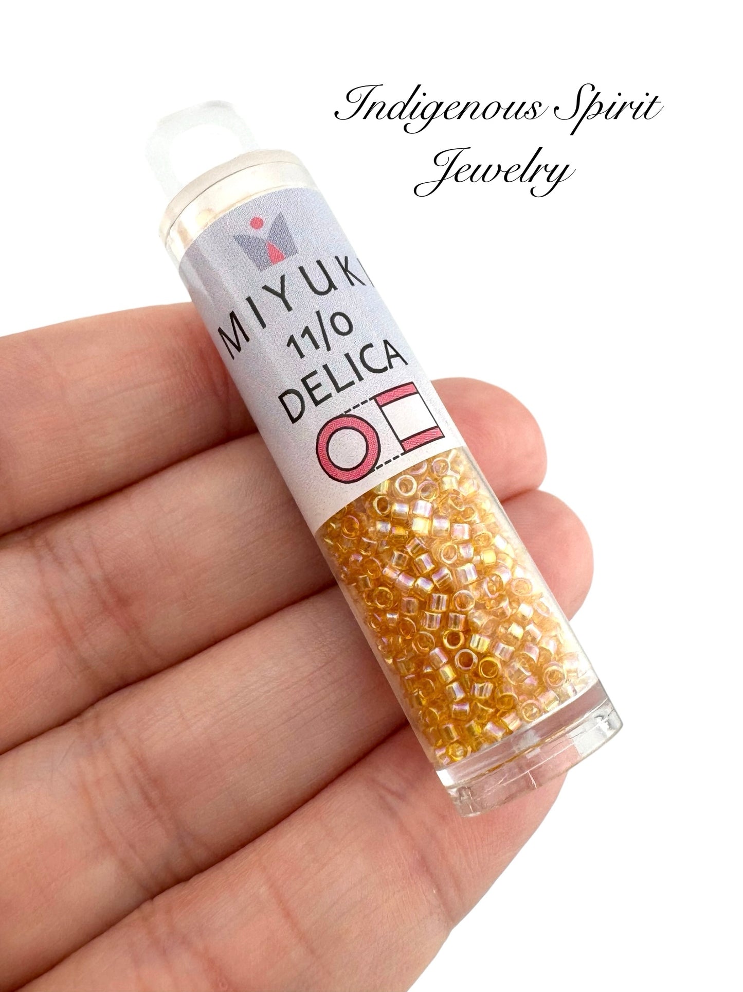 11/0 Transparent Light Topaz AB (DB100) - Miyuki Delica 7.2G!!!