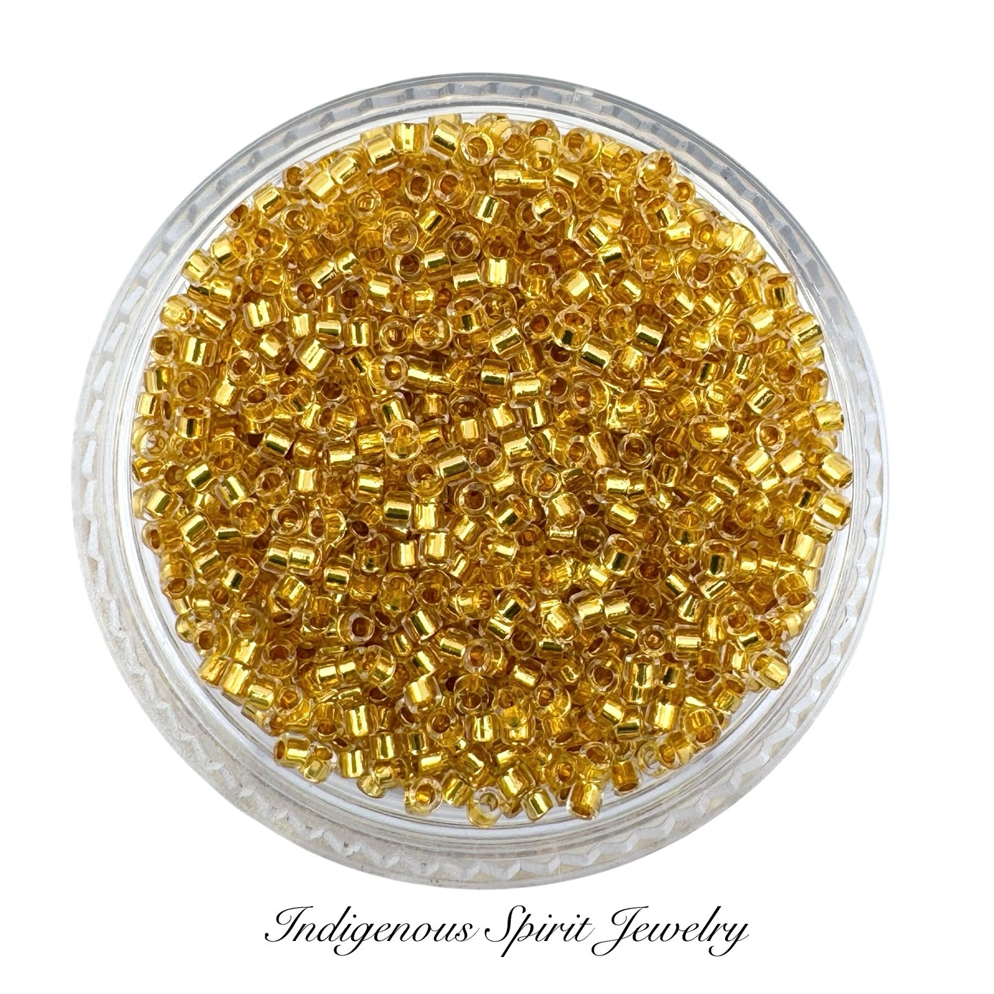 11/0 Lined Gold 24k (DB033) - Miyuki Delica 7.2G!!!