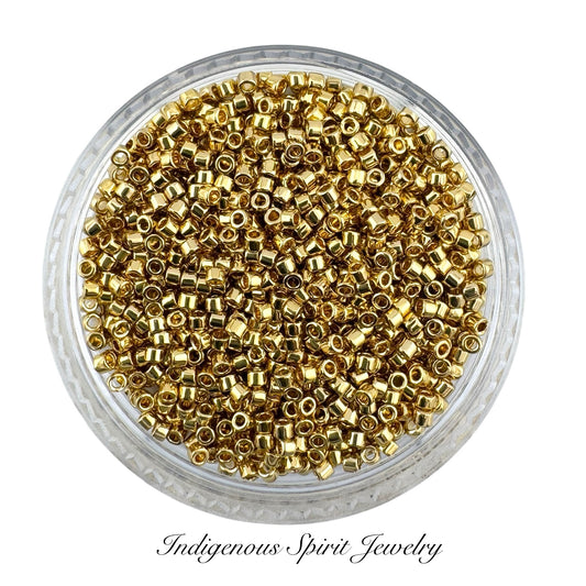 11/0 Light 24k Gold Plated (DB034) - Miyuki Delica 7.2G!!!