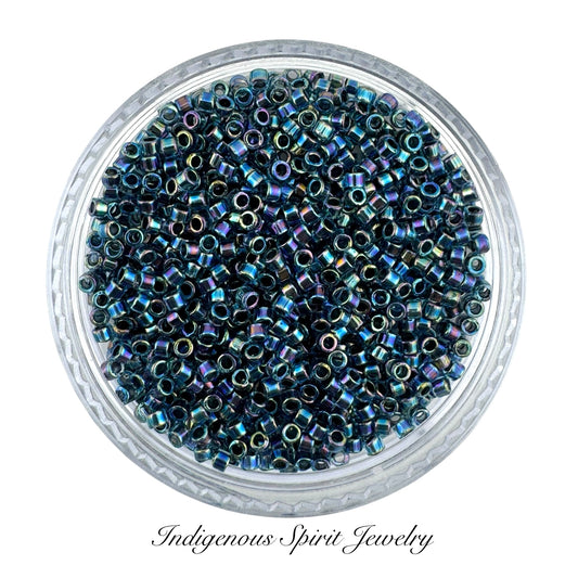 11/0 Lined Blue/Blue AB (DB085) - Miyuki Delica 7.2G!!!
