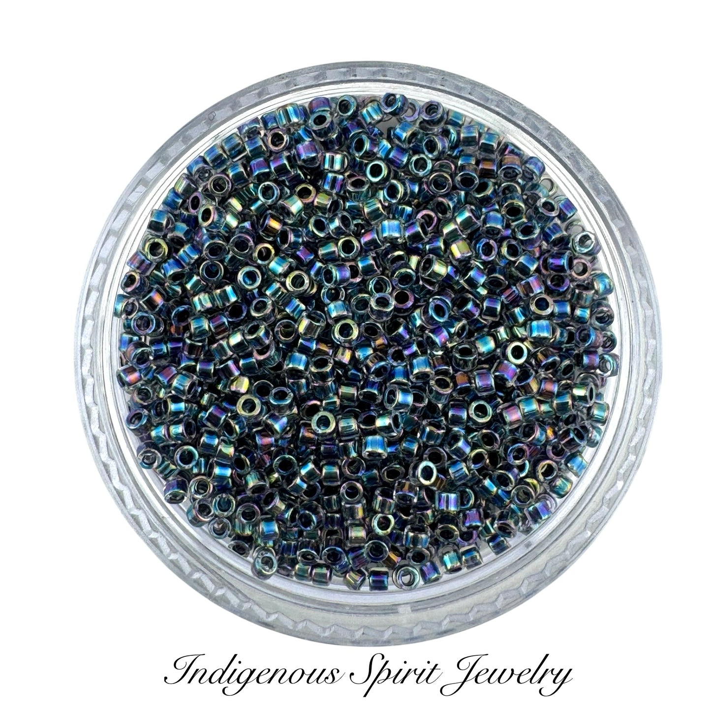 11/0 Lined Dark Blue AB (DB086) - Miyuki Delica 7.2G!!!