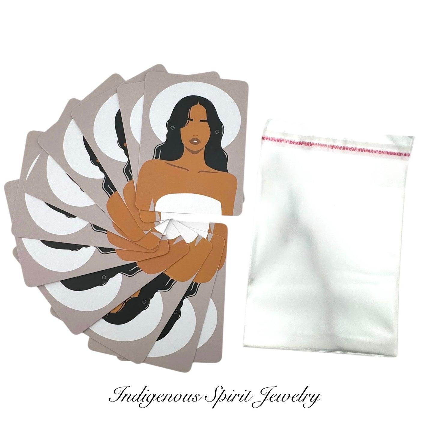 Custom Design Jewelry Cards - 20 piece pack (cards & bags)