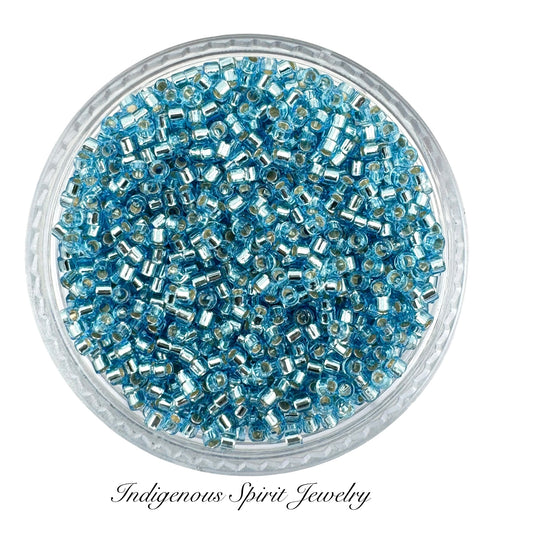 11/0 Silver Lined Aqua (DB044)- Miyuki Delica 7.2G!!!