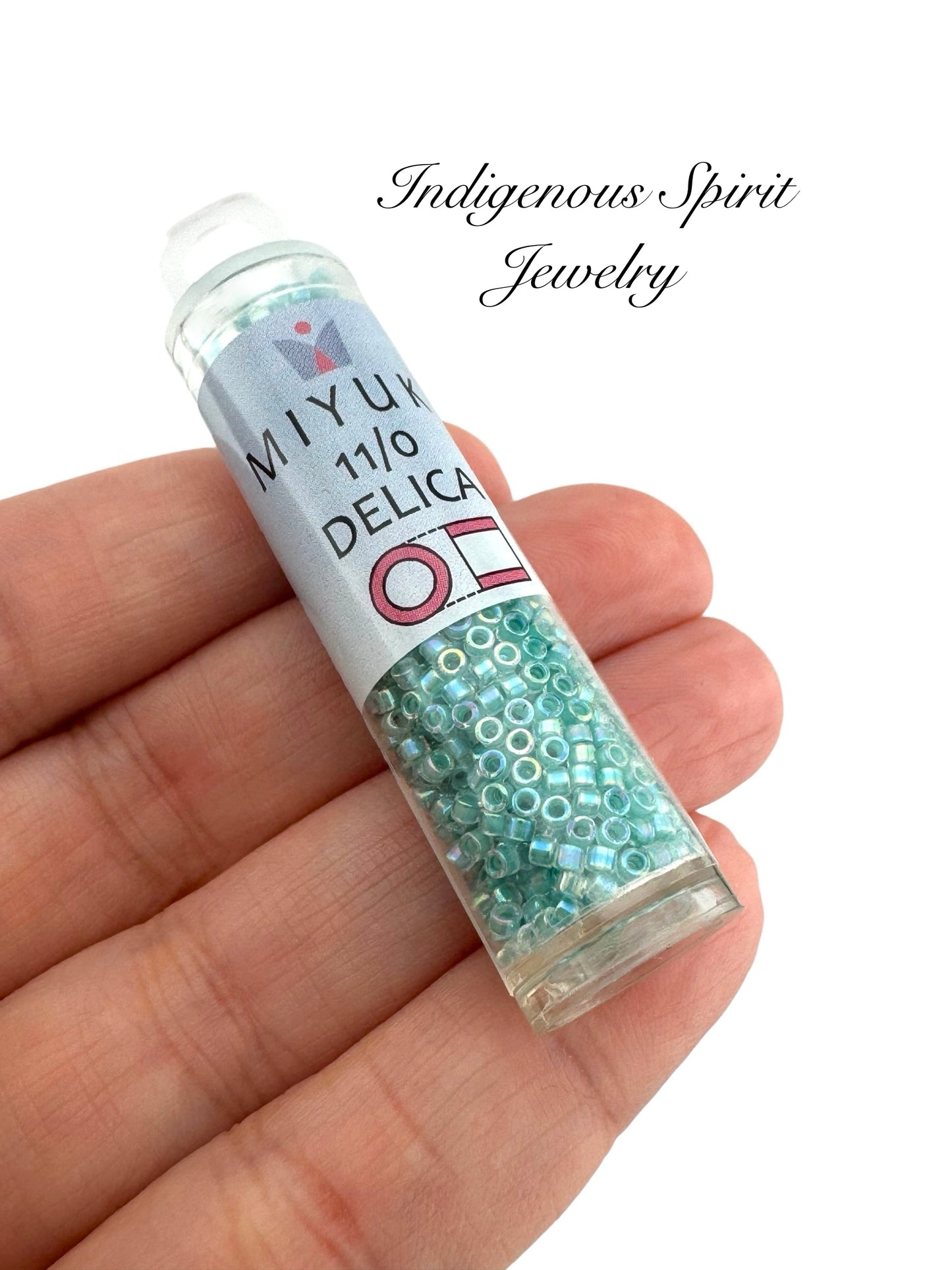 11/0 Lined Aqua Blue AB (DB079) - Miyuki Delica 7.2G!!!