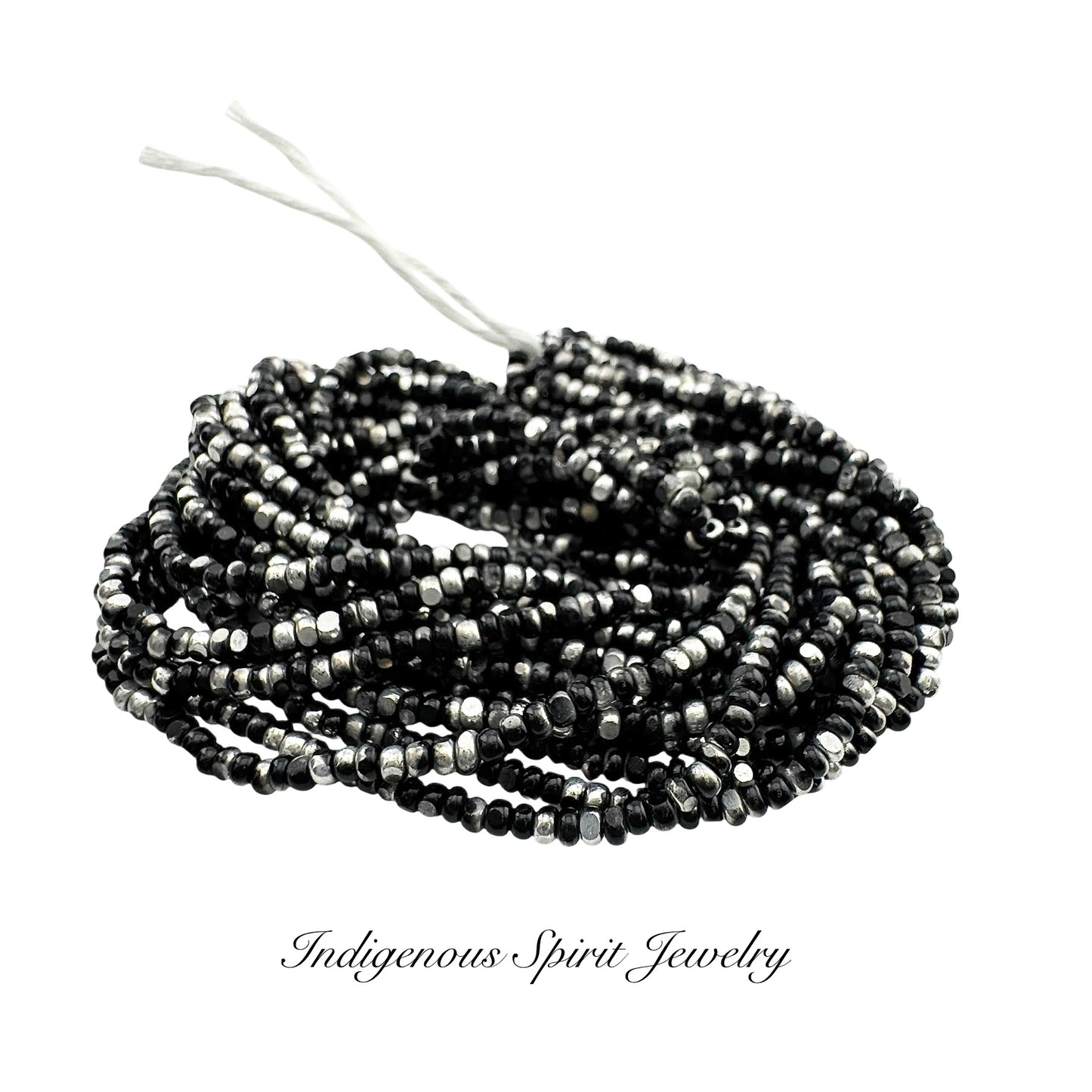 Patina Black Silver - Sheen 2 Cut Charlotte Cut Beads (11/0)