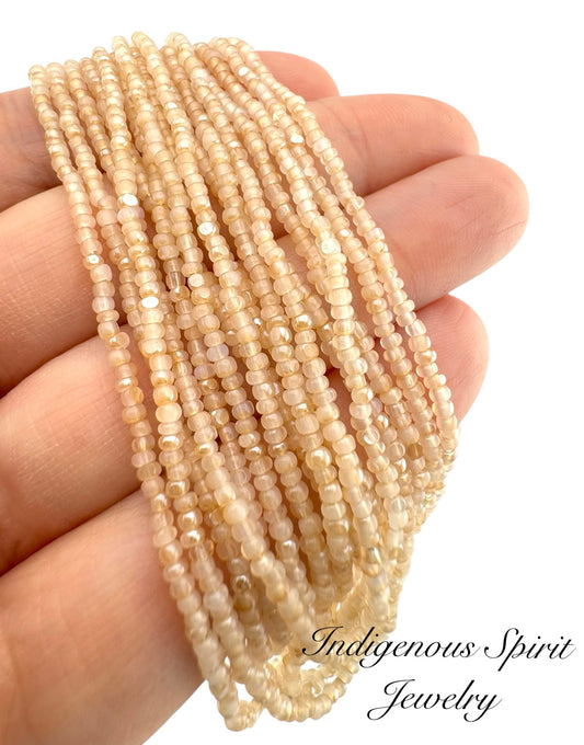 Honey Opal - Sheen 2 Cut Charlotte Cut Beads