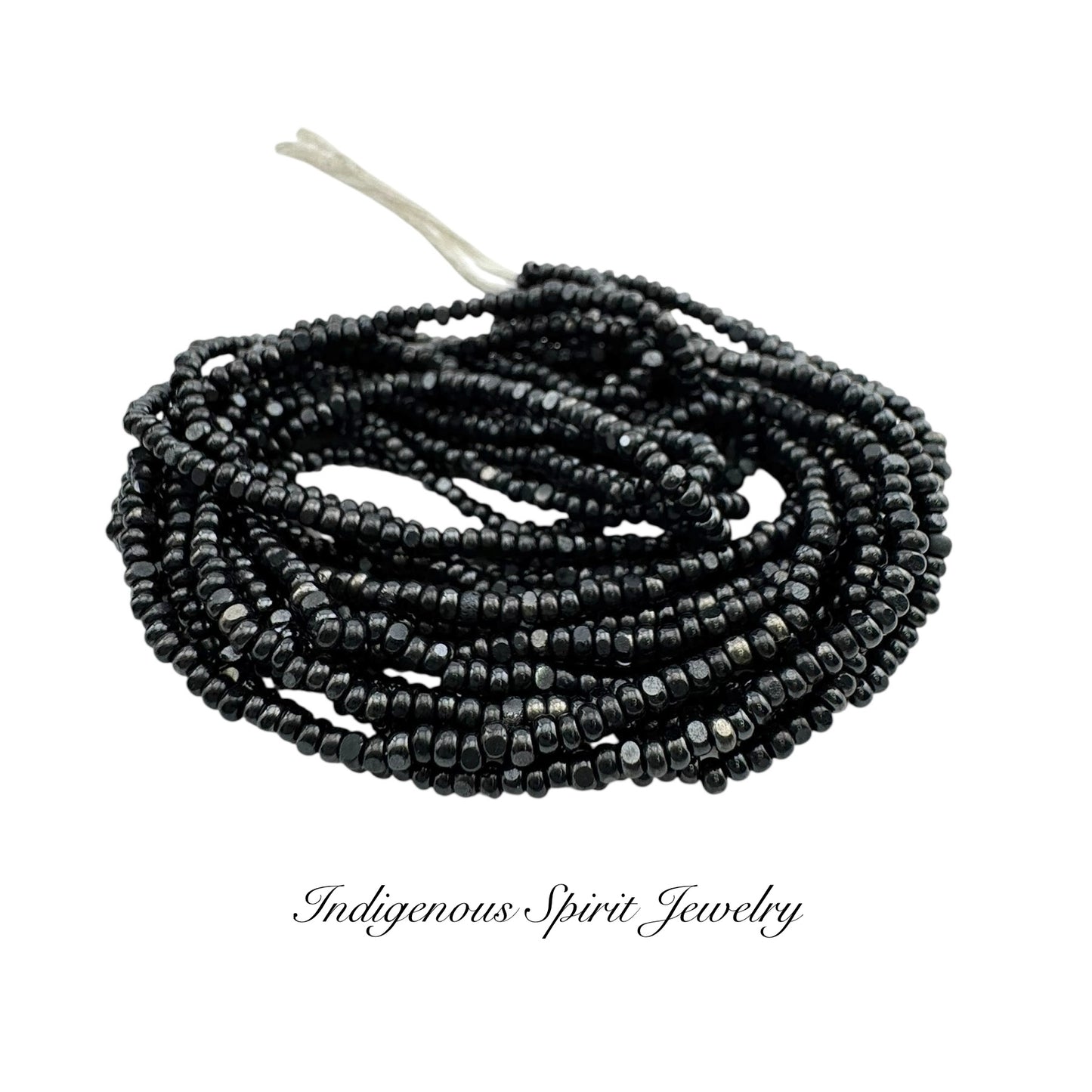 Jet Hematite Metallic - Sheen 2-Cut Charlotte Cut Beads