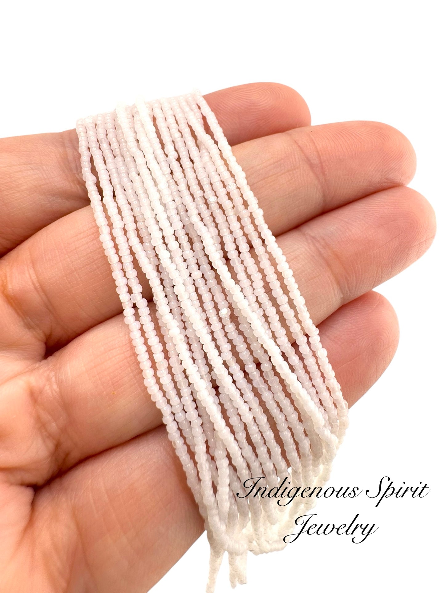 White Opal - Sheen 2 Cut Charlotte Cut Beads 13/0